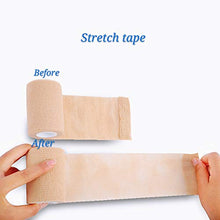 Carica l'immagine nel visualizzatore di Gallery, Autoadesiva Benda Elastica 5cm x 4,5m (12 Rotoli), Fasciatura coesiva Beige
