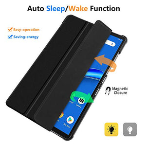 ELTD Custodia Cover per Lenovo Tab M10 FHD Plus (2nd Gen) 10.3 inch, SZ-Nero