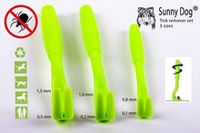 Carica l&#39;immagine nel visualizzatore di Gallery, Sunny Dog Set di 3 Ganci per zecche Tutte Le Misure – Pinze zecche...
