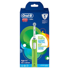 Carica l&#39;immagine nel visualizzatore di Gallery, Oral-B Junior Spazzolino Elettrico Ricaricabile per Bambini da 6 Anni, Verde - Ilgrandebazar