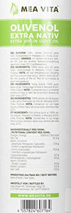 MeaVita 60713 Olio d'Oliva Meavita, Extravergine e Spremuto a Freddo, 1...
