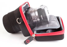 Carica l&#39;immagine nel visualizzatore di Gallery, DURAGADGET Custodia/Astuccio per fotocamera Olympus E-PL8 / Yi M1 - Cerniera...