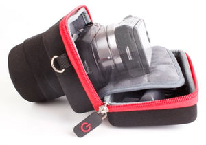 DURAGADGET Custodia/Astuccio per fotocamera Olympus E-PL8 / Yi M1 - Cerniera...