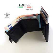 Carica l'immagine nel visualizzatore di Gallery, LOTHUS Porta Carte Di Credito Slim RFID 2a Generazione Portafoglio Uomo...