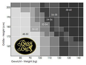 BIGGI BIG Lace 20 DENIER Stanno su con ampia balza in pizzo, 48-50, Make Up - Ilgrandebazar