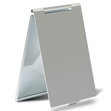 Carica l&#39;immagine nel visualizzatore di Gallery, Piccolo specchio da viaggio pieghevole portatile, tascabile Silver