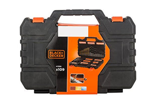 BLACK+DECKER A7200-XJ Titanium Set per Forare ed Avvitare, 109 Pezzi - Ilgrandebazar