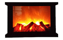 Carica l&#39;immagine nel visualizzatore di Gallery, TRACE 921012 - Caminetto Decorativo a LED, in plastica, Telaio Nero, 29 x 11... - Ilgrandebazar