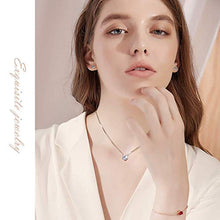 Carica l&#39;immagine nel visualizzatore di Gallery, Caiery 925 Sterling Collana e Orecchini da Donna, in Argento, con Round - Ilgrandebazar