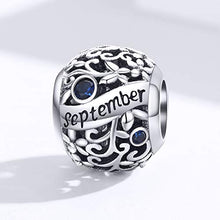 Carica l&#39;immagine nel visualizzatore di Gallery, Ciondolo con Pietra Portafortuna per Braccialetti Pandora, in Settembre - Ilgrandebazar