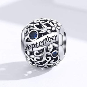 Ciondolo con Pietra Portafortuna per Braccialetti Pandora, in Settembre - Ilgrandebazar