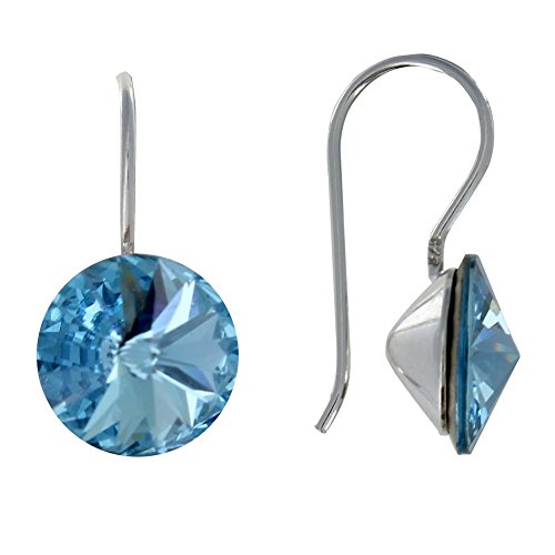 Gioello Les Poulettes - Orecchini in Argento Adornata con Chiaro Cielo Blu - Ilgrandebazar