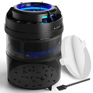 CONOPU Zanzariera Elettrica - Lampada Antizanzare da Interno, 6W Zanzariera Elettrica Giardino, Antizanzare Elettrico 365nm UV, Lampada Zanzare Esterno, Controllo Bionico Zanzariera, Nero