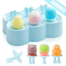 Carica l'immagine nel visualizzatore di Gallery, Stampi per Ghiaccioli Silicone, Stampini Bambini, Formine Blu