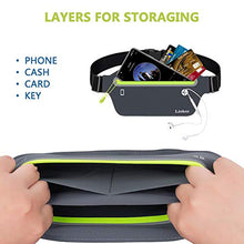 Carica l'immagine nel visualizzatore di Gallery, Linkax Marsupio Sportivo Cintura da corsa Sport Regolabile grigio.