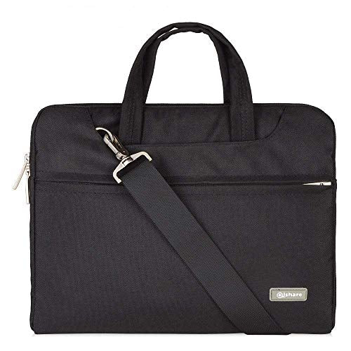 Qishare Borsa per Laptop 13.3-14 Pollici, 13,3-14 pollici, Nero