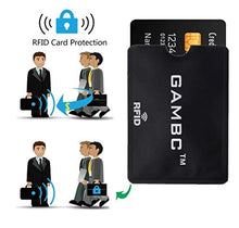 Carica l&#39;immagine nel visualizzatore di Gallery, 5 Pz Custodie GAMBC® RFID Protection - ANTI FRODE Porta Carte di Credito Schermato - Porta carte di credito uomo - Antitaccheggio - Proteggi carte di credito contactless - Alluminio + Plastica Morbida