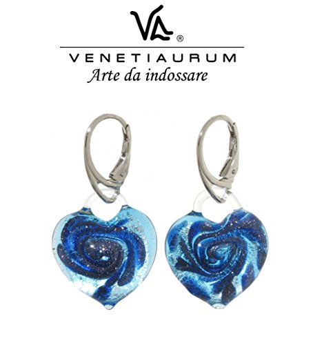 Venetiaurum - Orecchini con Perle di Fiume, Vetro di Murano e Argento 925 Venetiaurum - Orecchini con Perle di Fiume, Vetro di Murano e Argento 925