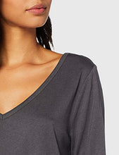 Carica l'immagine nel visualizzatore di Gallery, Marchio Amazon - Iris &amp; Lilly Set Pigiama Satinato Donna 46, Grigio (Grey) - Ilgrandebazar