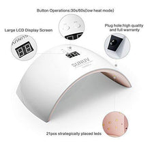 Carica l&#39;immagine nel visualizzatore di Gallery, SUNUV Lampada Unghie UV LED da 36W per Manicure/Pedicure con Automatico... - Ilgrandebazar