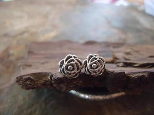 ♥ PICCOLO ARGENTO FIORE ♥ orecchini delicati in argento tibetano