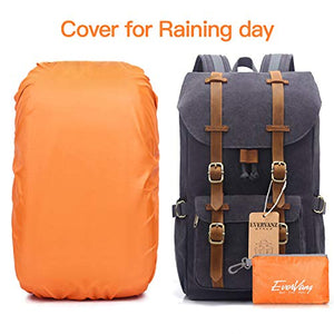 EverVanz Zaino in Tela per Computer Portatile da 15", Borsa 1. Gris Foncé