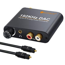Carica l'immagine nel visualizzatore di Gallery, Neoteck DAC Convertitore 192Khz Controllo Volume -Adattatore di Nero