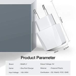 Luvfun [2 Pack] Caricatore USB da Muro, 2 Porte (5V/2.1A) 2 Pack - Ilgrandebazar
