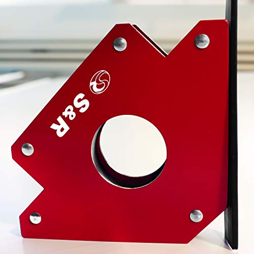 S&R Supporto Angolare Magnetico I Magnete per saldatura a squadra 45 100 mm