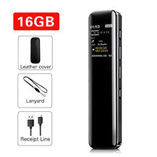 Carica l&#39;immagine nel visualizzatore di Gallery, 16GB Registratore vocale digitale professionale,Supereye registratore vocale...