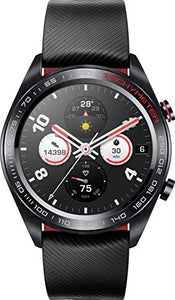 HONOR - Orologio Classico con Display Meteorite Black + Rotes Silikon Armband - Ilgrandebazar