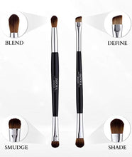 Carica l&#39;immagine nel visualizzatore di Gallery, Set di pennelli a doppia punta dello Impora London/Double Ended Eye Brush