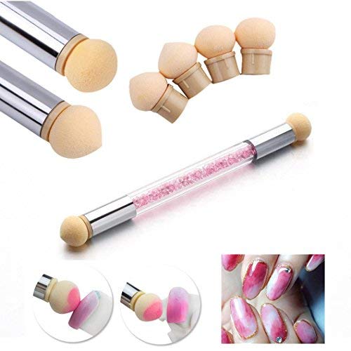 Doppia testa Spugna di pennellino per unghie , ideale fare le two