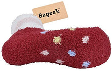 Carica l&#39;immagine nel visualizzatore di Gallery, Bageek Calze Natalizie Calzini Donna Natale Inverno Caldo Calze in Pile Corallo Natale per Donne Calze Invernali