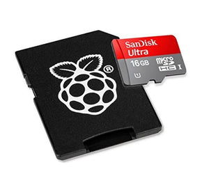 Official original Raspberry microSDHC card (16GB) with installed NOOBS 16GB - Ilgrandebazar