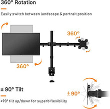 Carica l&#39;immagine nel visualizzatore di Gallery, BONTEC Supporto Doppio Monitor per Schermo LED LCD da 13 a 27 Pollici,...