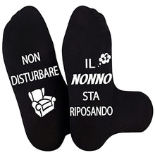 Carica l'immagine nel visualizzatore di Gallery, Merclix Regalo Nonno Natale Calzini Uomo Divertenti Cotone Antiscivolo Nonno Idee Regalo Regali Nonno Divertenti Regalo Per Nonno Compleanno Da Nipote Festa Del Papà Idee Regalo Nonni
