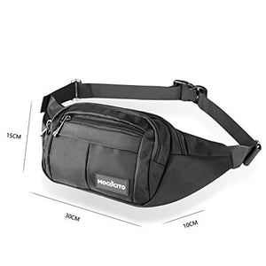 MOCOCITO Marsupio Uomo Donna Grande Sportivo Running con Cintura Nero