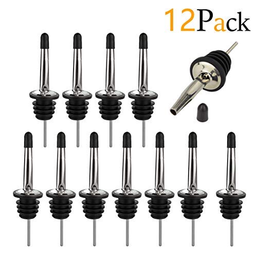 Confezione da 12 Tappi in Acciaio Inox Beccuccio Conico Liquore Winestopper-a - Ilgrandebazar