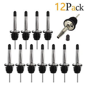 Confezione da 12 Tappi in Acciaio Inox Beccuccio Conico Liquore Winestopper-a - Ilgrandebazar