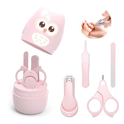 Set Manicure per Neonato, Kit Unghie Neonati 4-in-1 Baby, con rosa - Ilgrandebazar