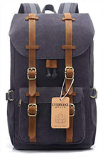 Carica l&#39;immagine nel visualizzatore di Gallery, EverVanz Zaino in Tela per Computer Portatile da 15&quot;, Borsa 1. Gris Foncé
