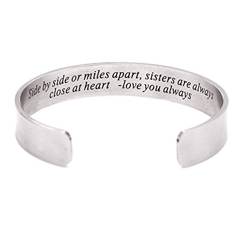 Melix Home Side by or Miles Apart - Braccialetto in Acciaio Inox White - Ilgrandebazar