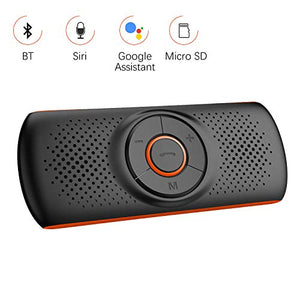 Aigoss Vivavoce Bluetooth 4.2 per Auto con Siri e Google Assistant, Kit per...