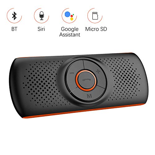 Aigoss Vivavoce Bluetooth 4.2 per Auto con Siri e Google Assistant, Kit per...