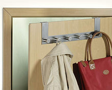 Carica l&#39;immagine nel visualizzatore di Gallery, WENKO 4468060100 Attaccapanni da Porta in acciaio inox Celano con 6 Ganci,... - Ilgrandebazar
