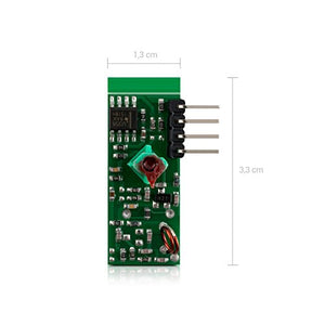 kwmobile 3X modulo trasmettitore Ricevitore Wireless - Radio 433 MHz per...