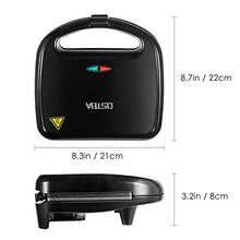 Carica l&#39;immagine nel visualizzatore di Gallery, Tostiera Sandwich Maker, Piastra Per Toast 2 Posti, Sandwichmaker