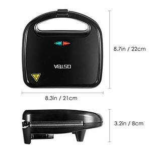 Tostiera Sandwich Maker, Piastra Per Toast 2 Posti, Sandwichmaker
