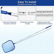 Carica l&#39;immagine nel visualizzatore di Gallery, Retina Raccogl Foglie, Raccogli Foglie Piscina, rete fine con asta in...